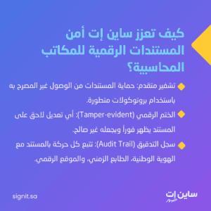 كيف تعزز ساين إت أمن المستندات الرقمية للمكاتب المحاسبية