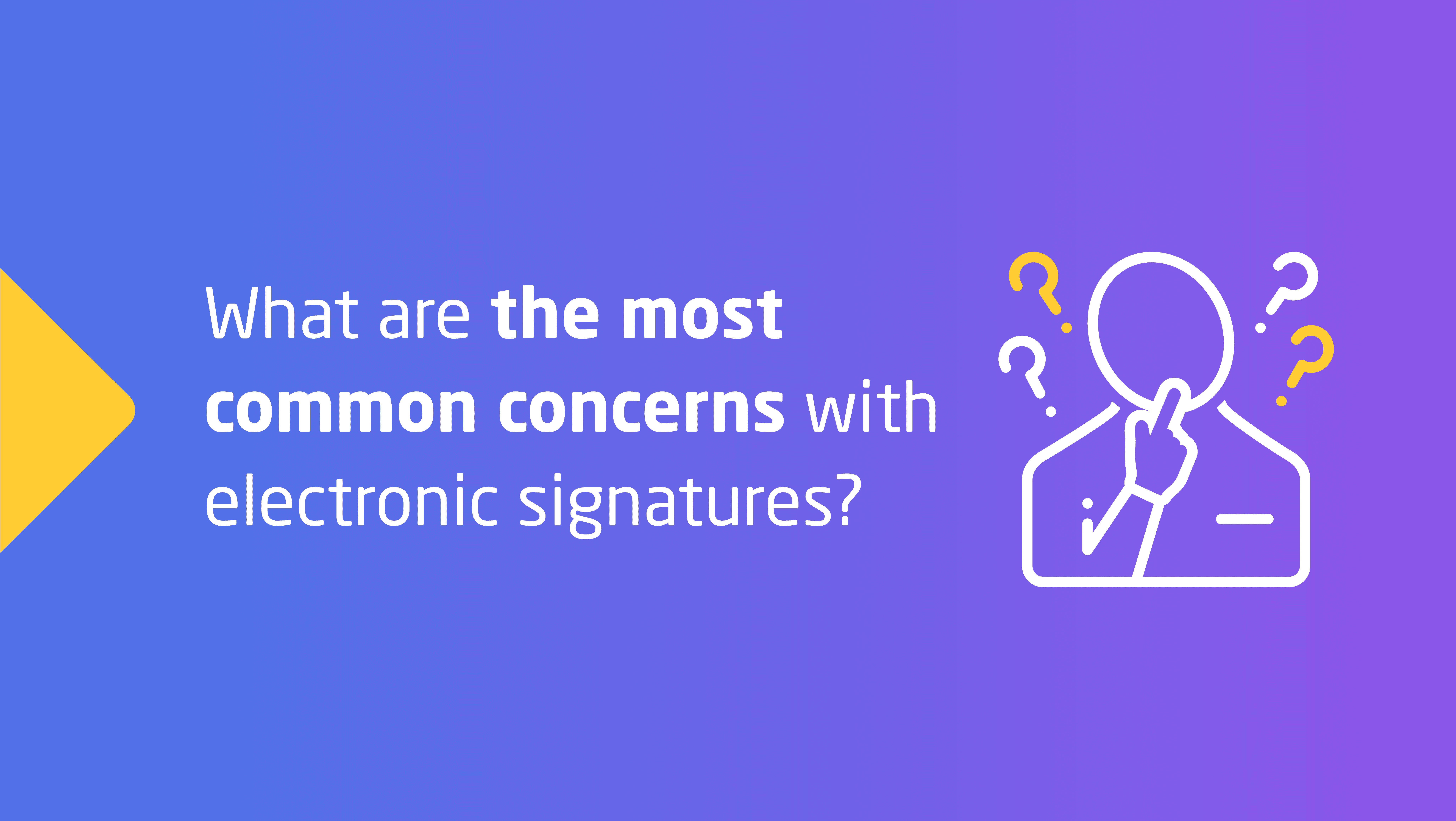 What are the most common concerns with electronic signatures?